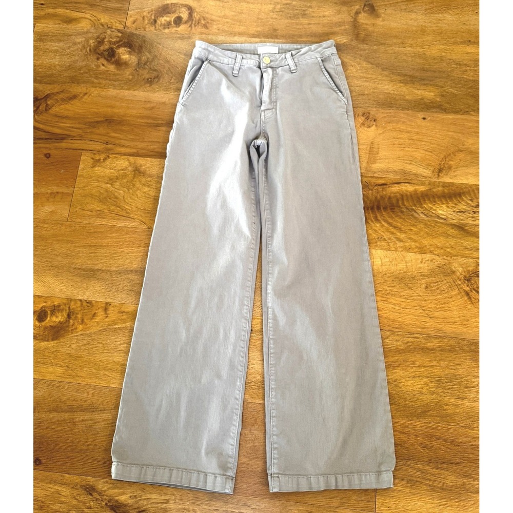 KUT From The Kloth Womens Size 6 Khaki Tan Wide Leg Pants Stretch Casual Trouser